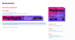 Desktop Screenshot of diveintojavascript.com